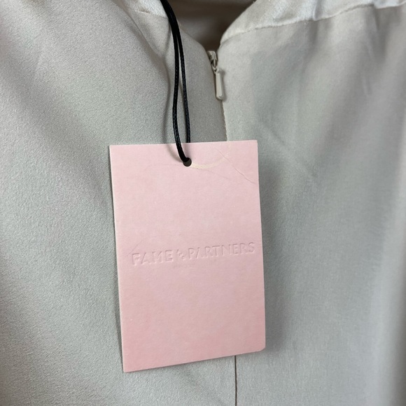 Fame and Partners NWT Rosabel Champagne Strap Dress | Size 10 - Picture 5 of 9